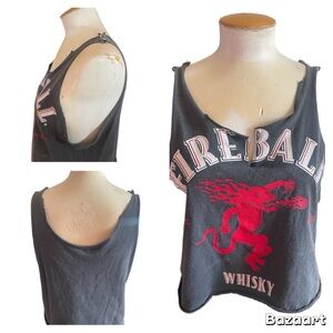 Fireball Whisky Graphic Tank Top